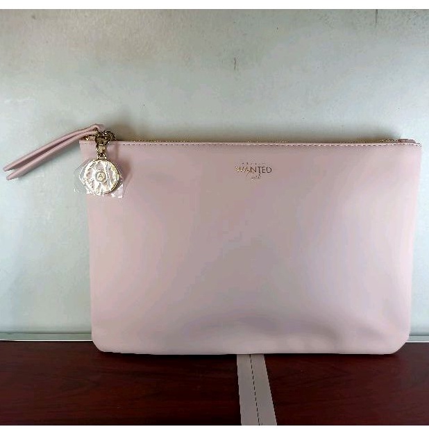 ORIGINAL POUCH AZZARO SERI WANTED GIRL PINK / DOMPET KOSMETIK WANITA PINK