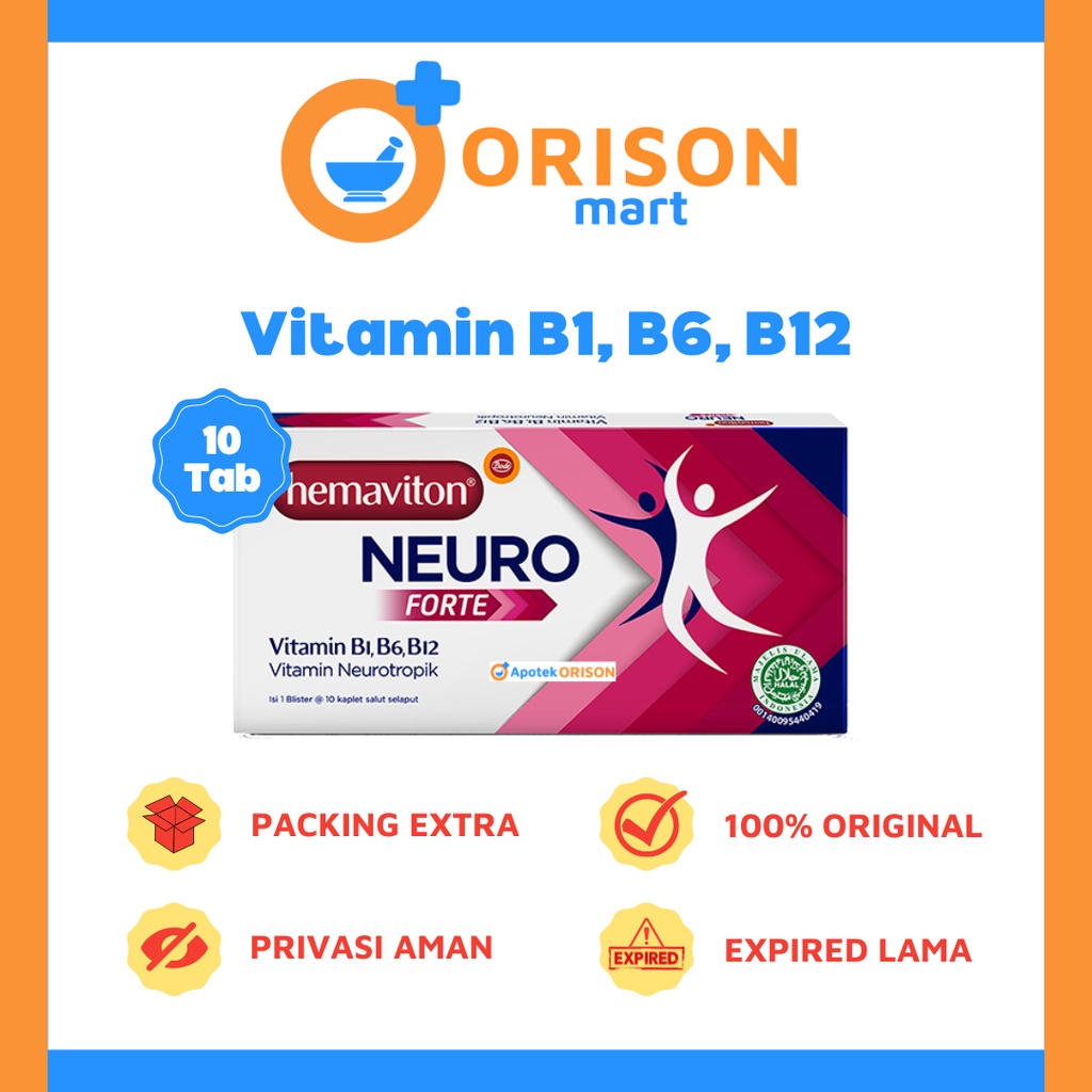 HEMAVITON NEURO FORTE VIT B1 B6 B12 10 TABLET