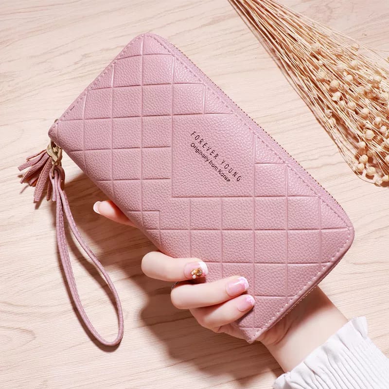 *ALIBABA1688* Dompet Zipper Wanita Koin/Dompet Wanita Gelang Tas Moneybag Panjang Tali Rumbai