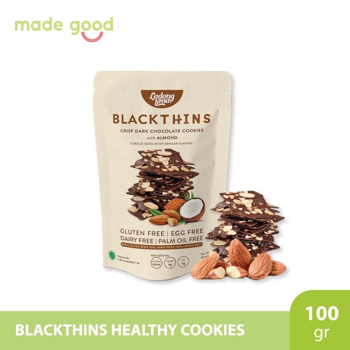 

Ladang Lima - Blackthin Healthy Cookies 180 gr - Kue Bebas Gluten Free