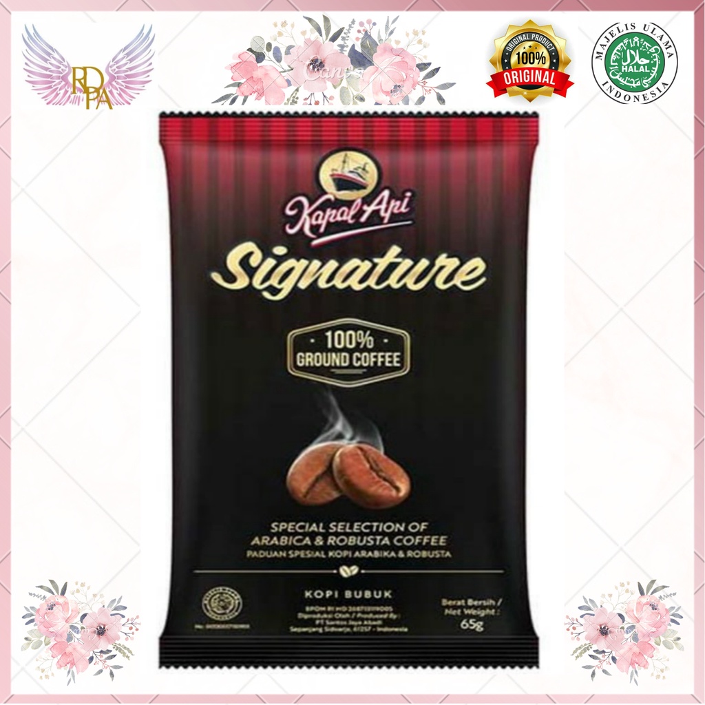 

Kopi Kapal Api Signature Bag 65 gram. Kapal Api Signature Kopi Bubuk Ground Coffee 65 g