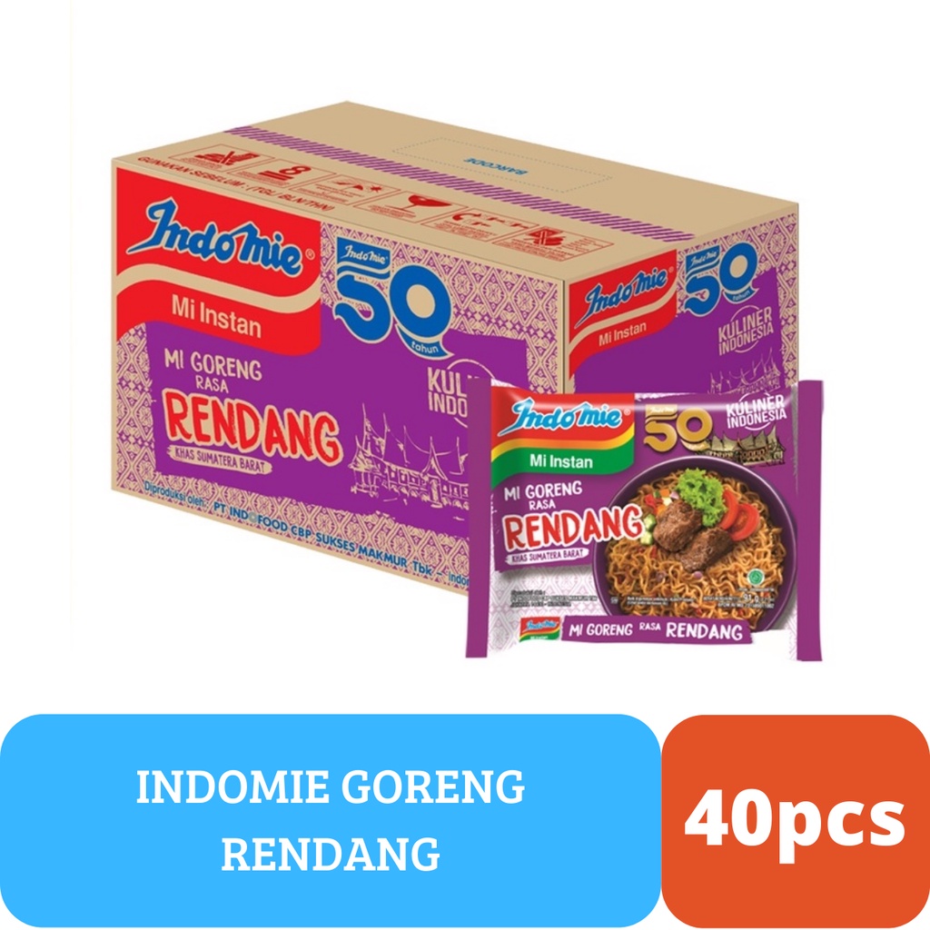 

Indomie Goreng 1 Dus Rasa Rendang Isi 40 Pcs