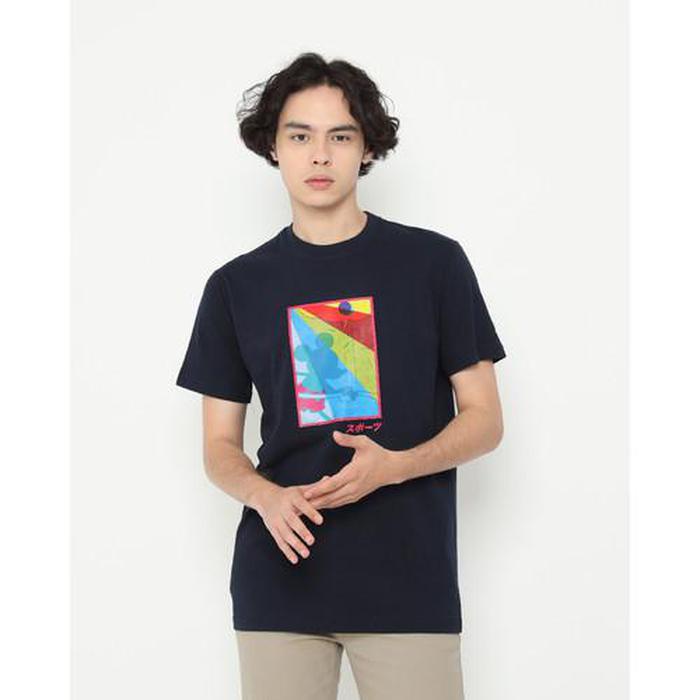 Kaos Unisex Disney | Erigo TShirt Mickey Land navy_hf1413