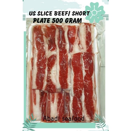 

USA beef slice/short plate 500gr