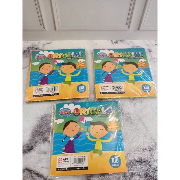 

KERTAS LIPAT ORIGAMI SIDU 12cmx12cm. 1 PAK ISI 100 lembar