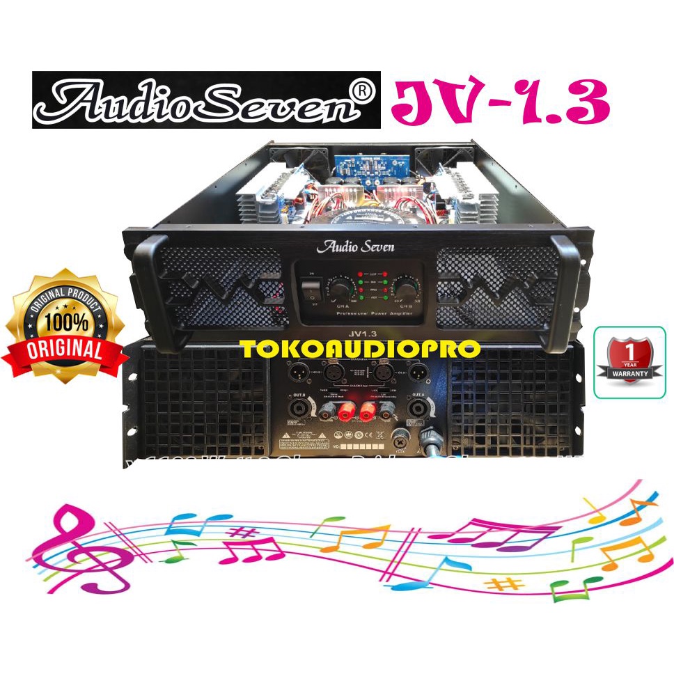 Power Audio Seven JV1.3 2-Channel Power Amplifier Original