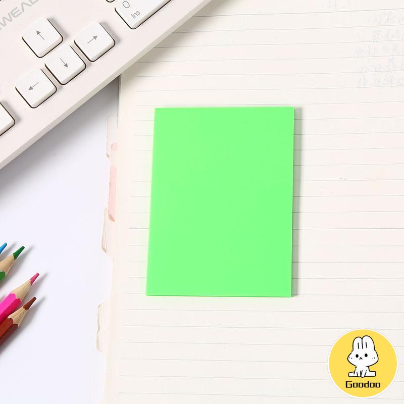 50PCS Stiker Transparan Fluorescent Tanpa Cover -Doo