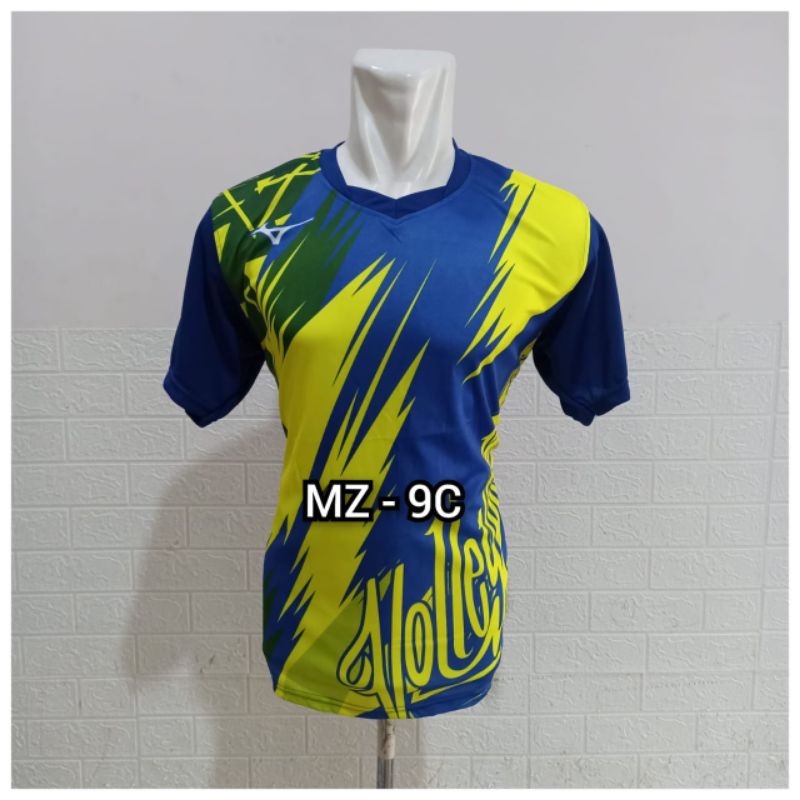 Jersey voly printing Kostim voli dewasa kaos olahraga pria wanita Baju printing terbaru termurah