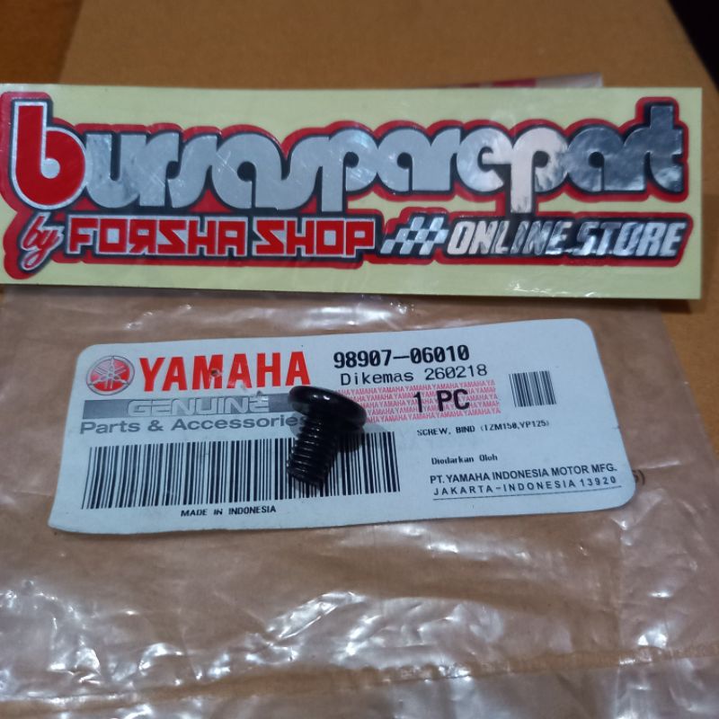 BAUT PLAT SENG BAK CVT NOUVO SCREW BIND CVT PLATE YAMAHA NOUVO Z LELE MIO FINO SOUL ORIGINAL 98907-0