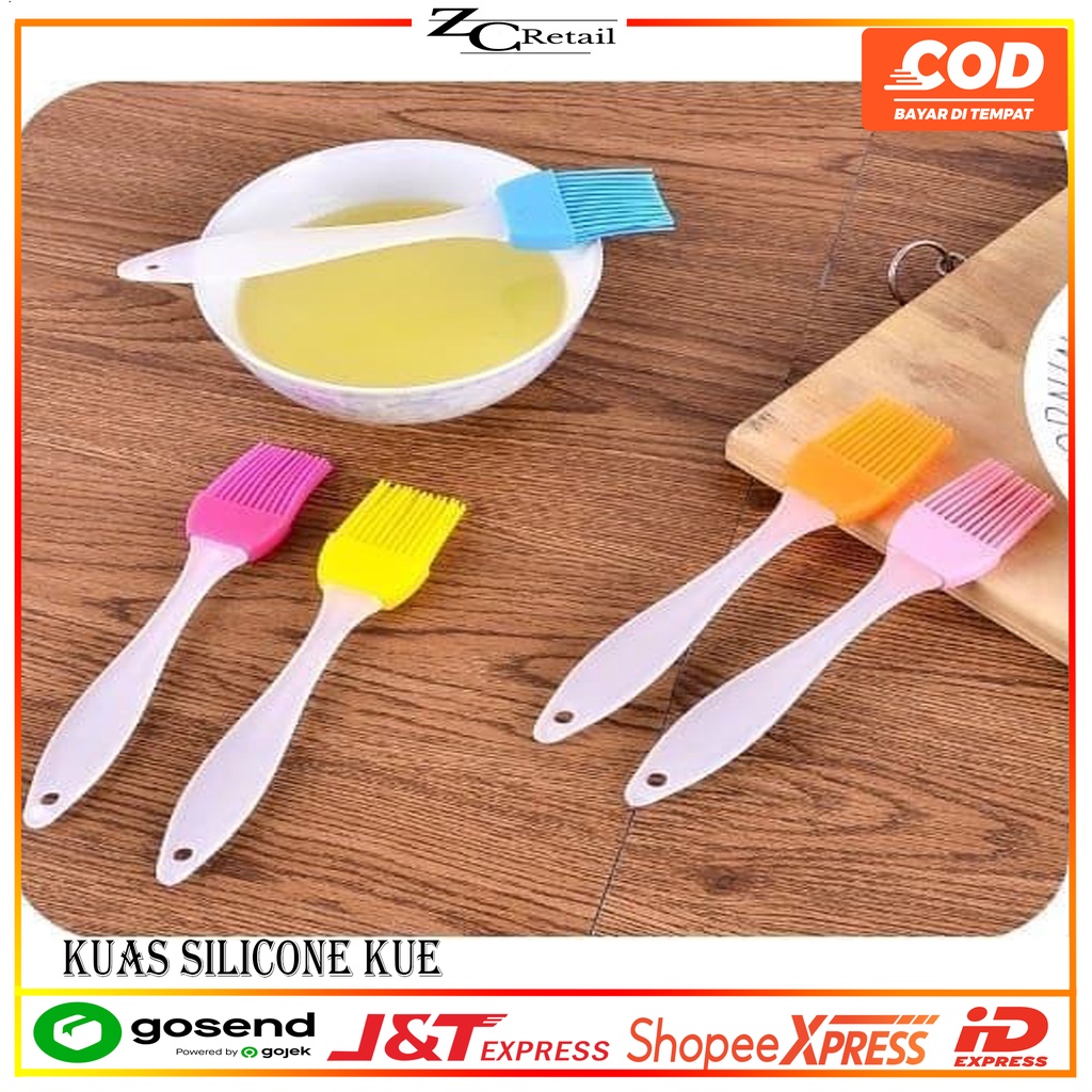 Silikon Silicon Silicone kuas Oles Kue Tahan Panas Silicone Brush Dapur Roti BBQ Cake Minyak Mentega Anti Rontok murah