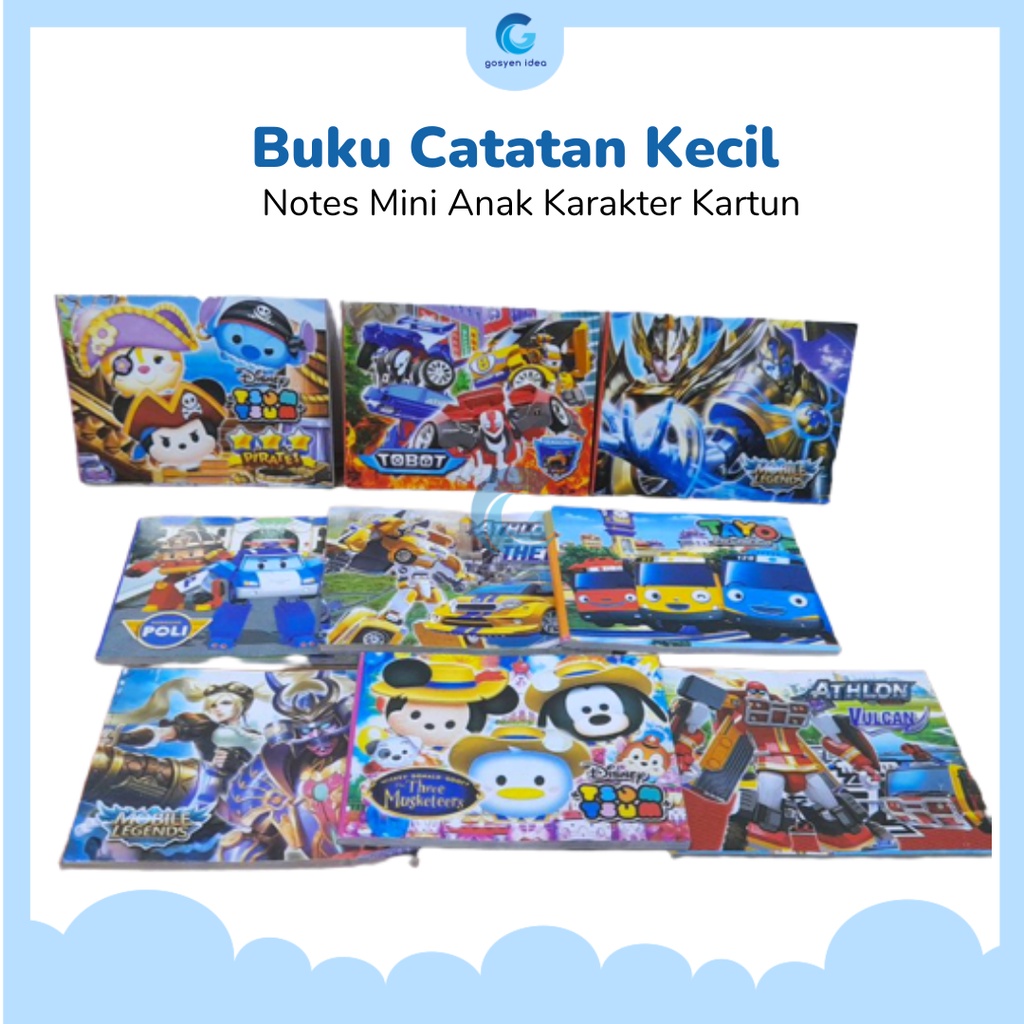 

Buku Catatan Kecil Notes Mini Anak Karakter Kartun