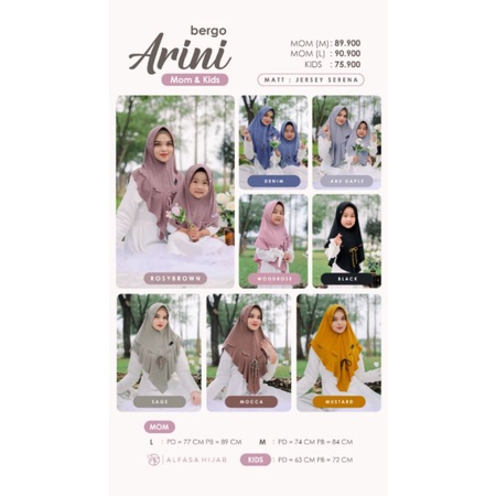 BERGO ARINI MOM & KIDS BY ALFASA HIJAB