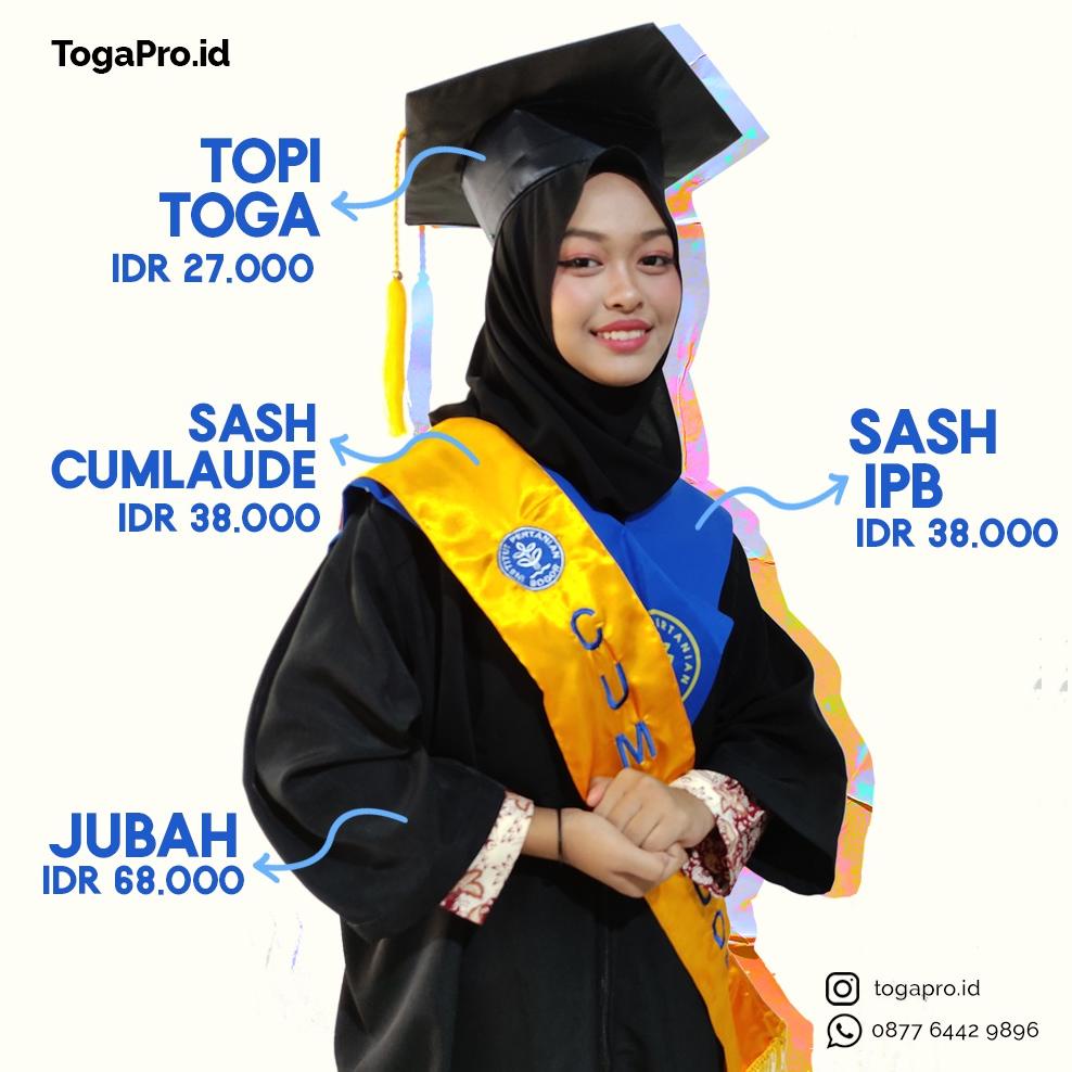 TogaPro.Id (OFFICIAL STORE) - Toga Wisuda IPB dengan Selempang Cumlaude