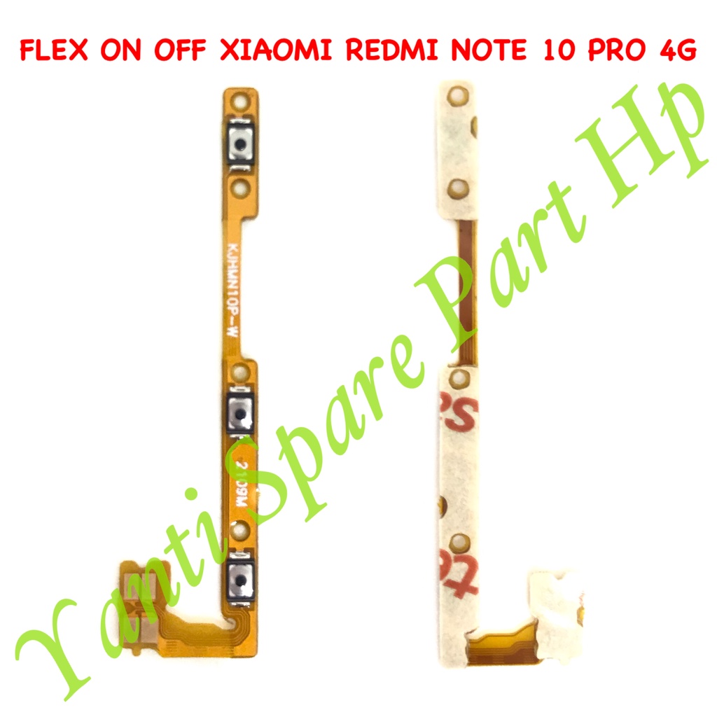 Flexible On Off Xiaomi Redmi Note 10 Pro 4G Original Terlaris New