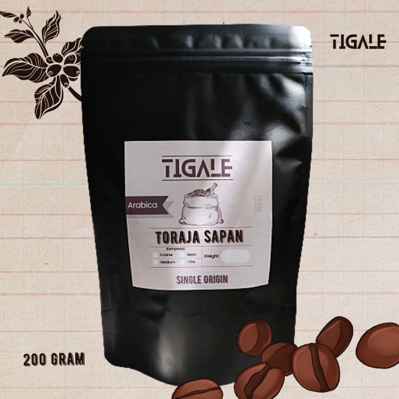 

TIGALE - KOPI ARABIKA TORAJA SAPAN 200G