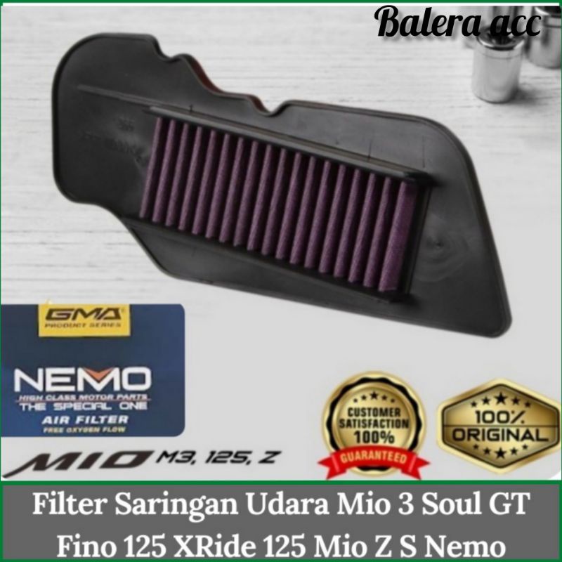 Filter Saringan Udara Mio 3 Soul GT Fino 125 XRide 125 Mio Z