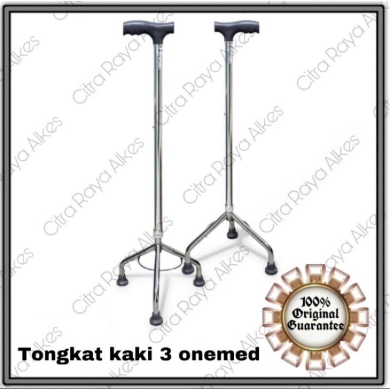 Tongkat Bantu Jalan Onemed Kaki 3 / Alat Bantu Jalan Onemed