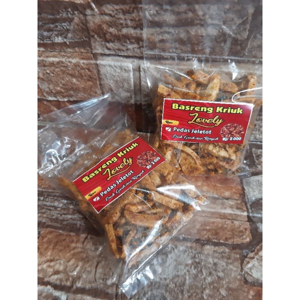

Basreng pedas jeletot daun jeruk