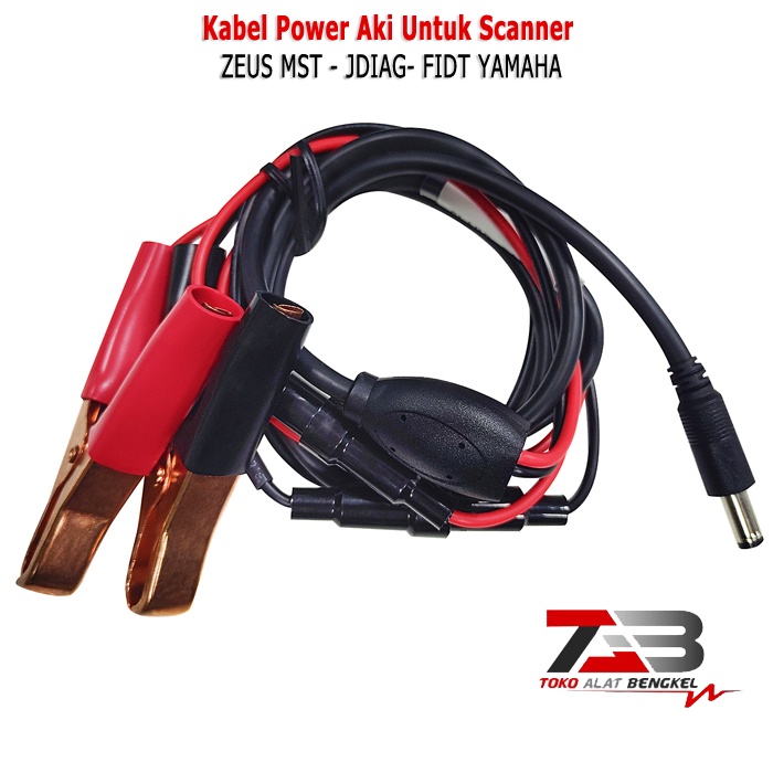 Kabel Power Aki ZEUS MST-100P / JDIAG M100 Pro FIDT Scanner Motor Injeksi