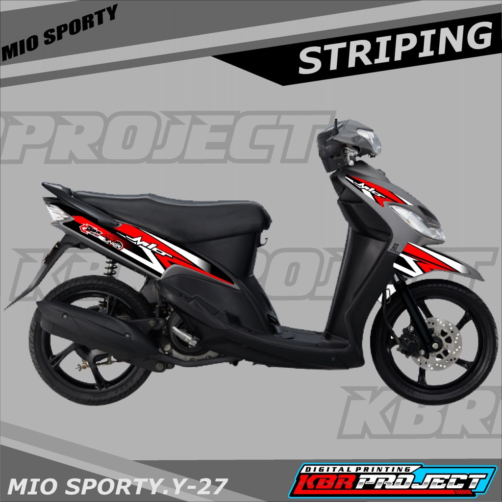 [COD] Stiker MIO SPORTY variasi Racing motor YAMAHA MIO SPORTY Y.27 HOLOGRAM TRANSPARAN
