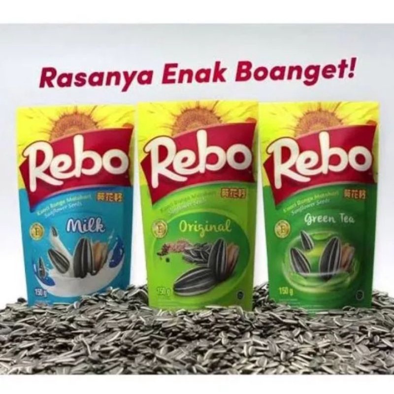 

Kuaci Rebo Biji Bunga Matahari 150 gr All Varian