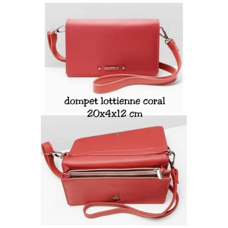 DOMPET LOTTIENNE( FANTA ,ORANGE, CORAL) TALI PANJANG By SOPHIE MARTIN PARIS