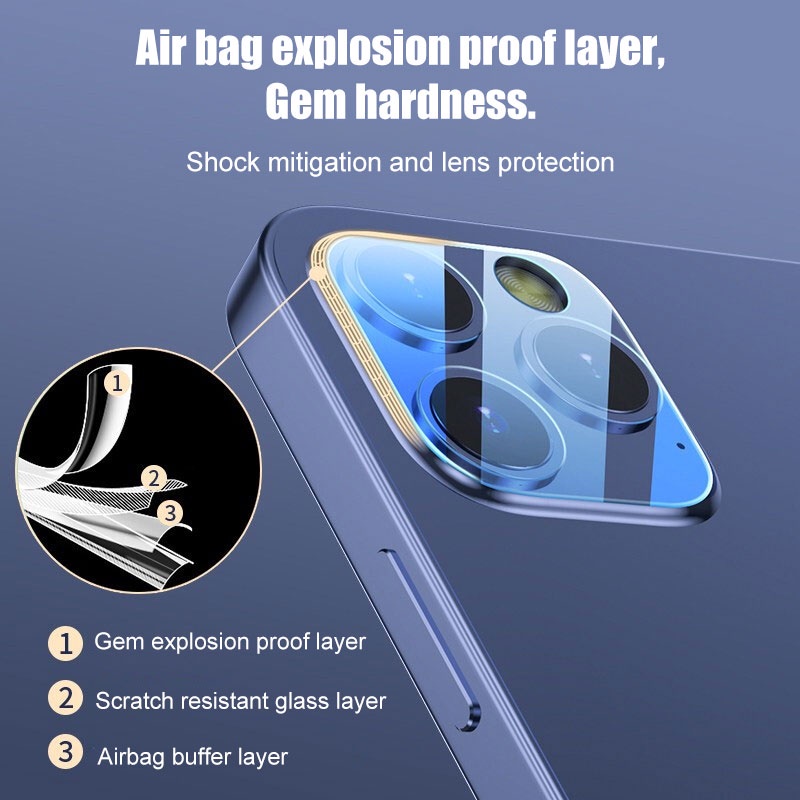 All Inclusive Camera Protector Glass on For iPhone 14 plus 13 12 Mini 11 Pro Max Back Lens Tempered Glass