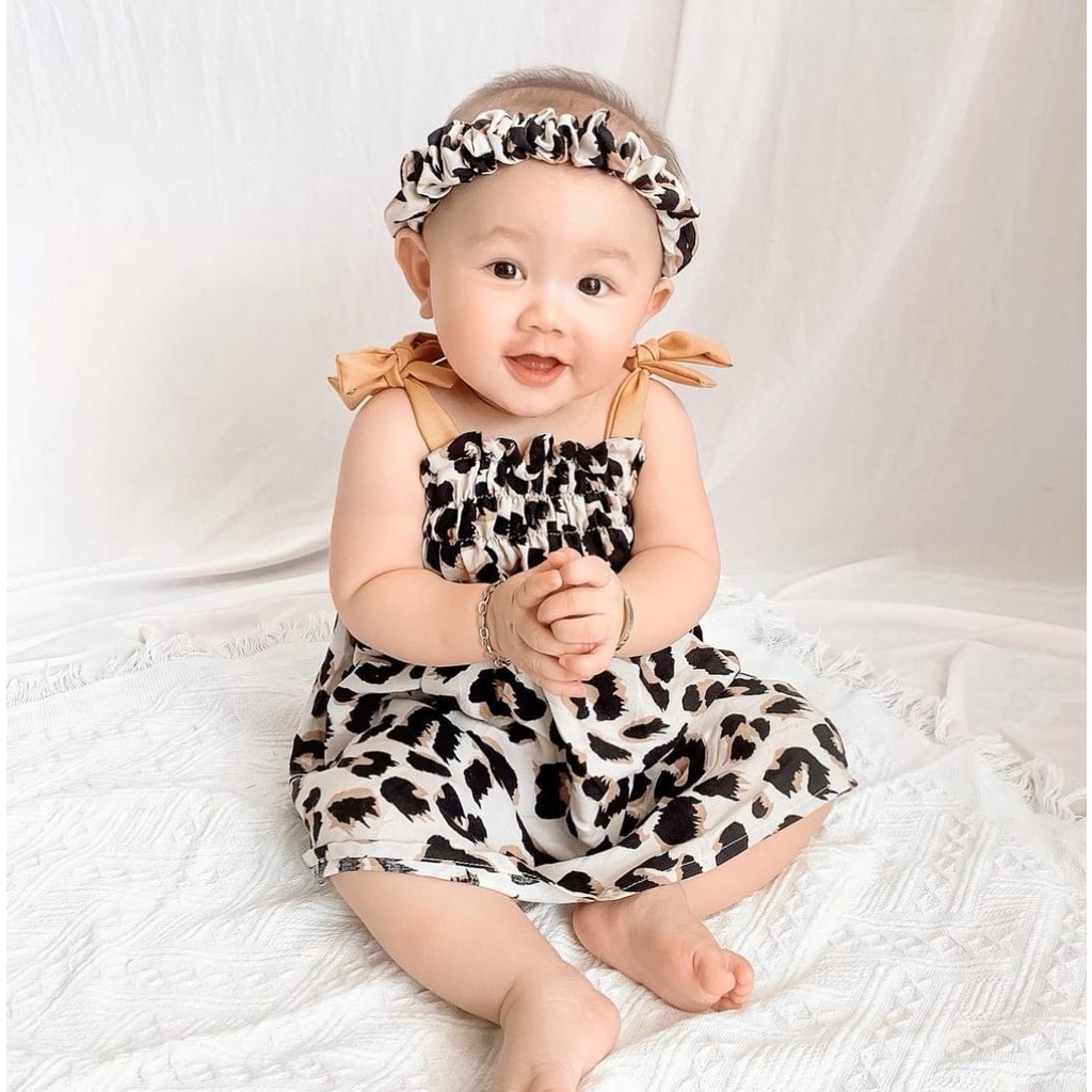 SALE 10.10 plazababyku BBB DRESS NICOLE dress anak perempuan bayi motif bunga lucu free headband