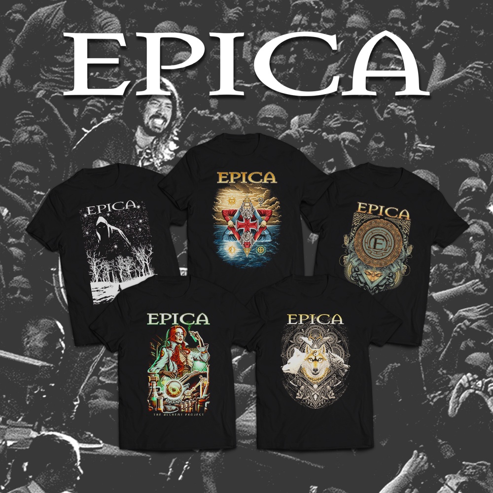 Kaos Band / T-Shirt Epica Series / DTG Kornit