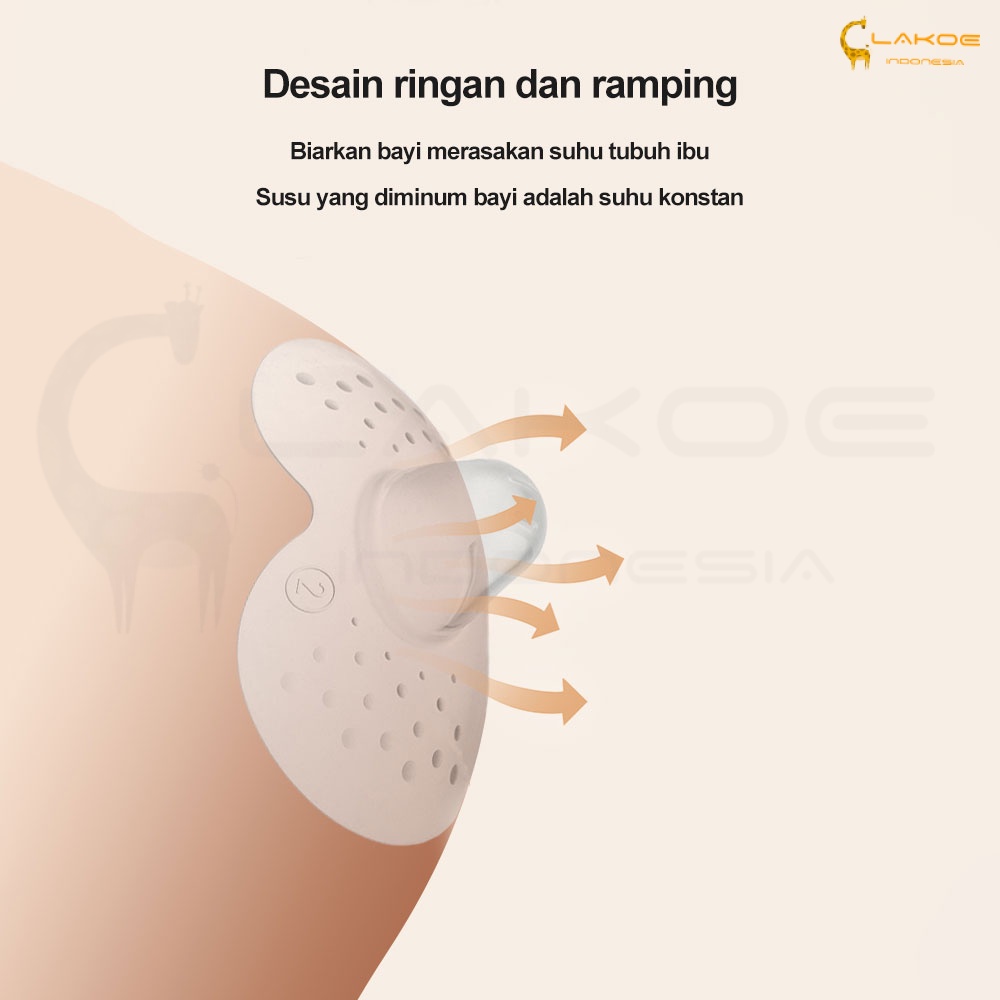 LAKOE pelindung puting ibu menyusui nipple cover shield 2PCS