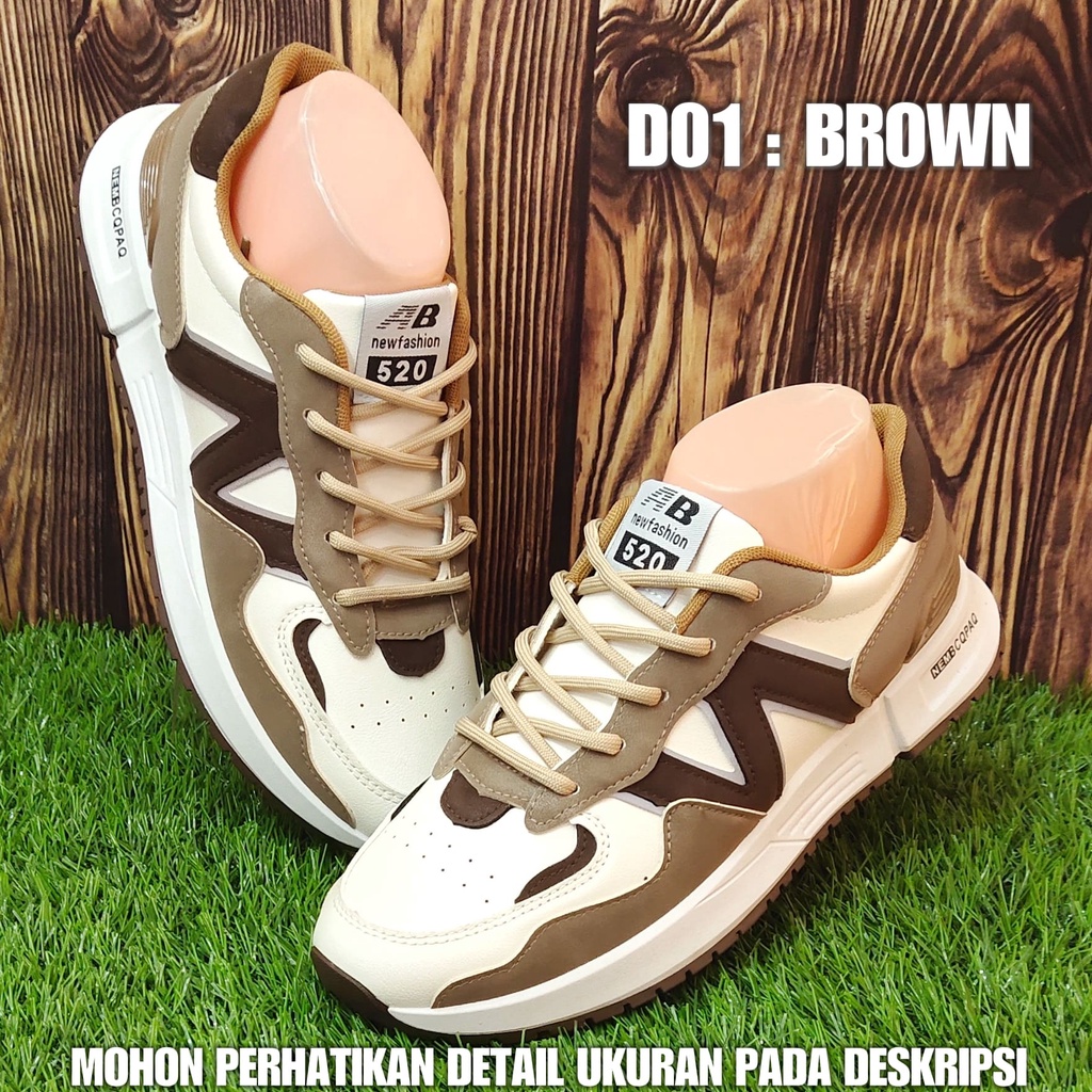 Sepatu Sneakers Cowok Import Keren Kekinian D01 SPTSP