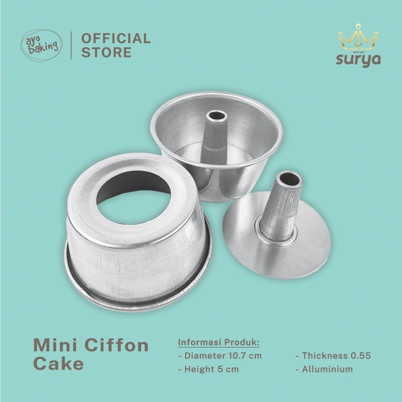 SURYA Loyang Sifon Mini | Mini Chiffon | Loyang Sifon Cake | Cetakan Sifon