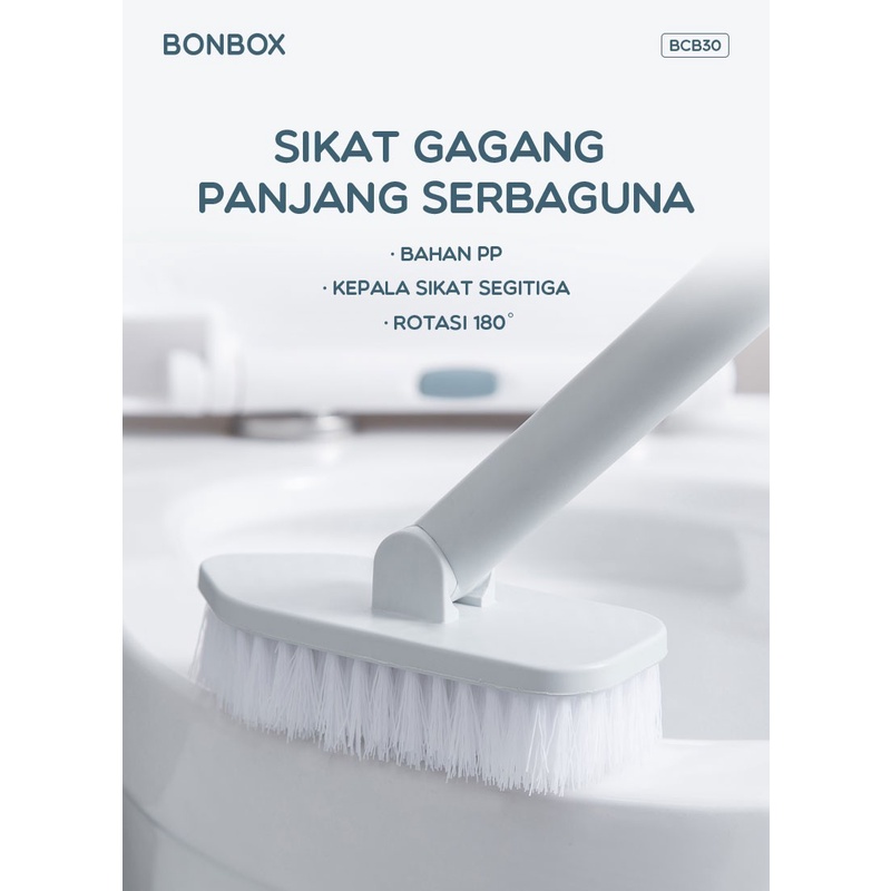 Sikat Lantai Wc Kamar Mandi Toilet Lipat Cleaning Brush - BONBOX BCB30