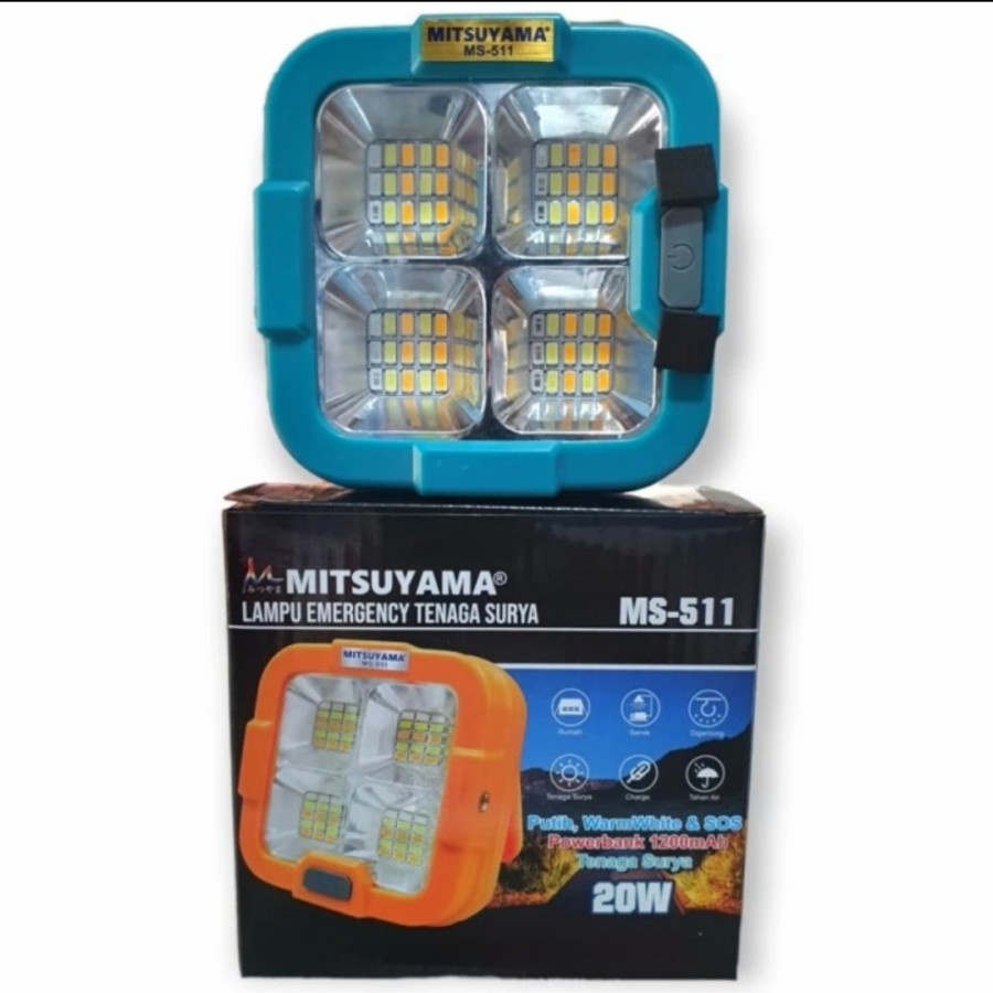 Barangunik2021 -Lampu Emergency Tenaga Surya Mitsuyama 20Watt MS-511/Emergency Solar