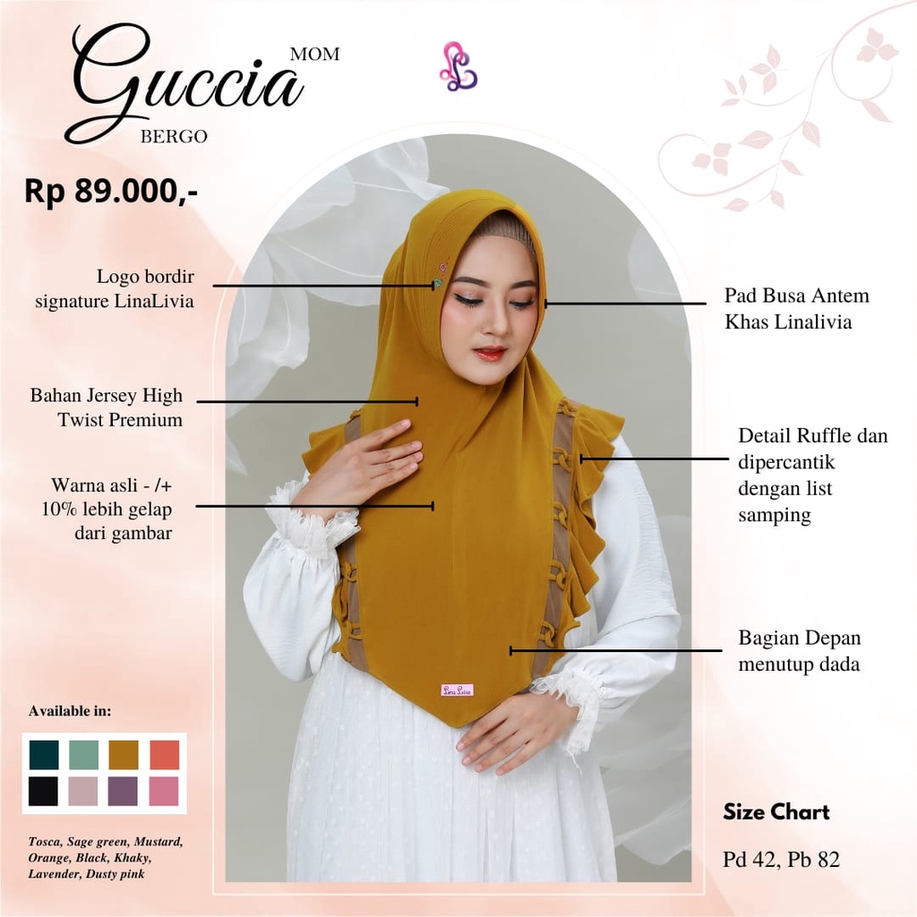 Bergo Guccia by LinaLivia Hijab
