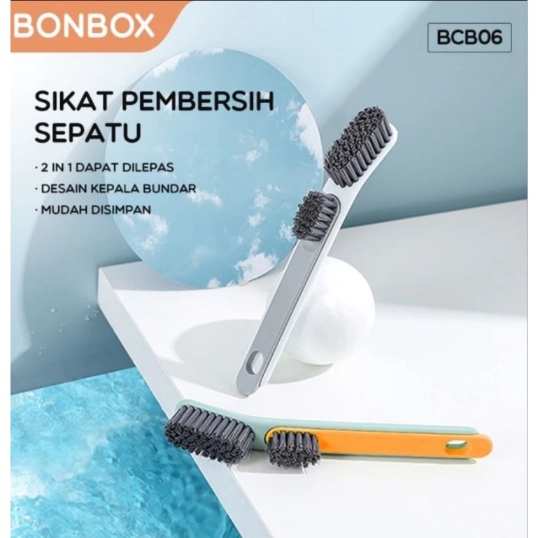 Bonbox Sikat Pembersih Sepatu 2in1 Multifungsi Shoe Cleaning BCB06