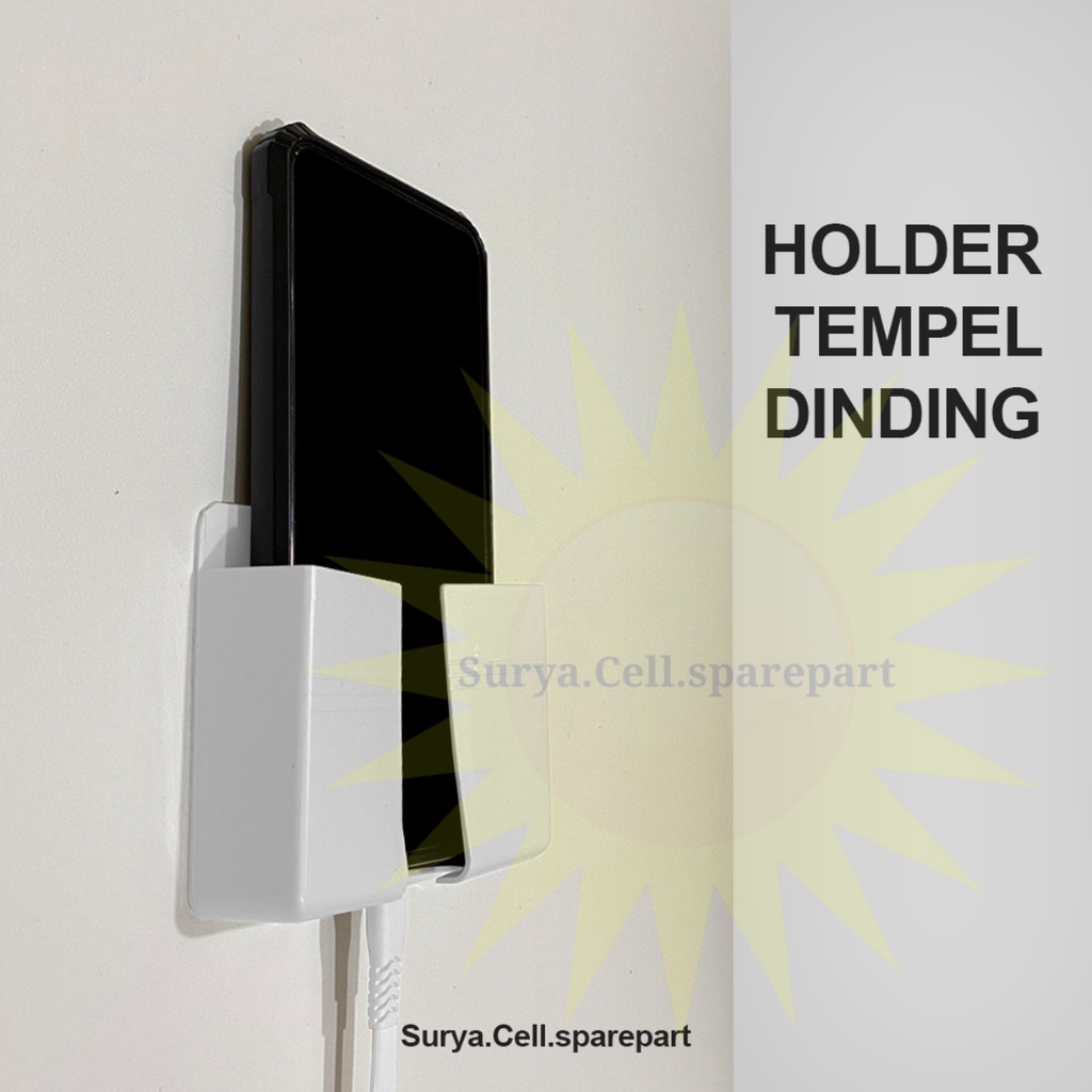 HOLDER TEMPEL DINDING - HOLDER TEMPAT CAS HP REMOT TV AC