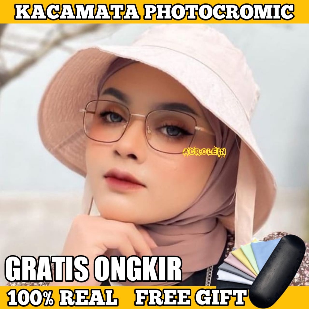 [TERMURAH] Kacamata Photocromic Korea / Anti Radiasi 2 In 1 Potokromik Photochromic Pria Wanita Fotocromic Potocromic