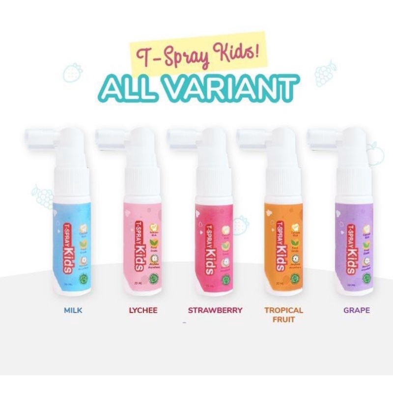 T-spray tspray T spray kids oral care pelindung gigi gusi anak bayi balita kids toothfilm tooth film