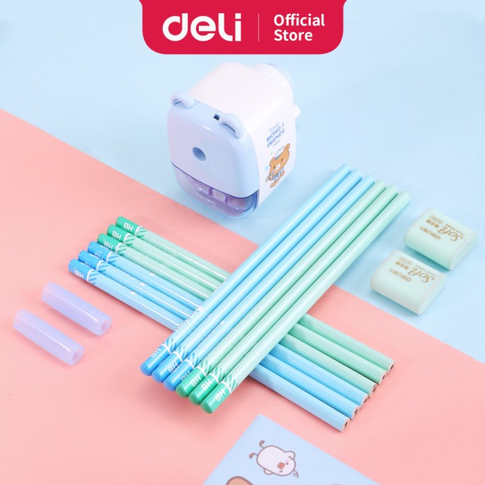 

Deli Stationery set 4 in 1 68896 - Biru Muda