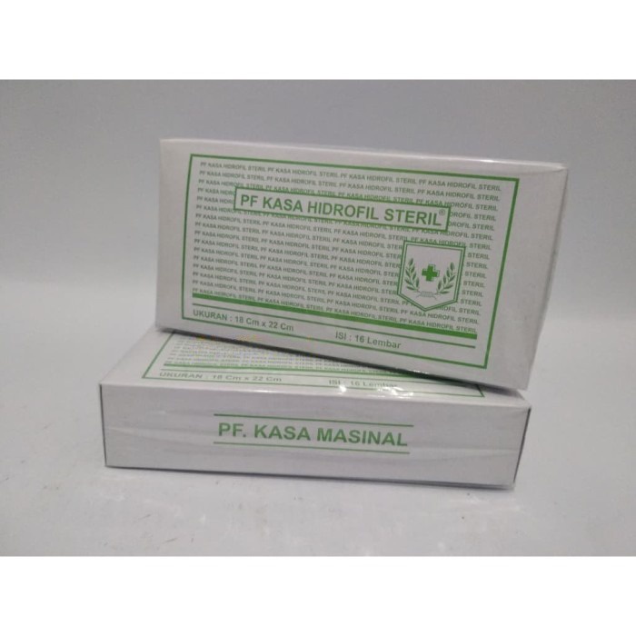 Kasa Hidrofil Steril PF 18x22cm / Kasa Steril isi 16 / Kasa Hidrofil Steril 18x22 Cm