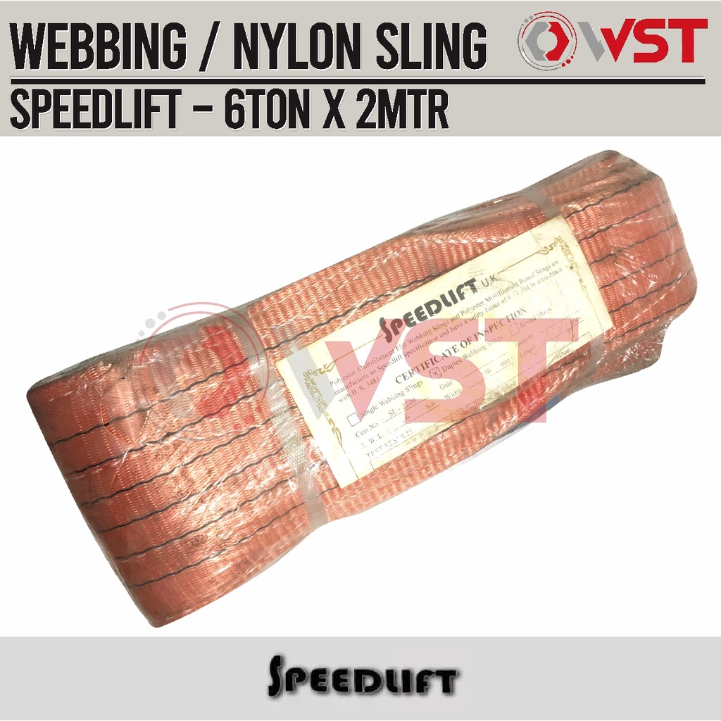 Speedlift Webbing Sling 6ton x 2meter / Nylon Seling 6 Ton 2 Meter