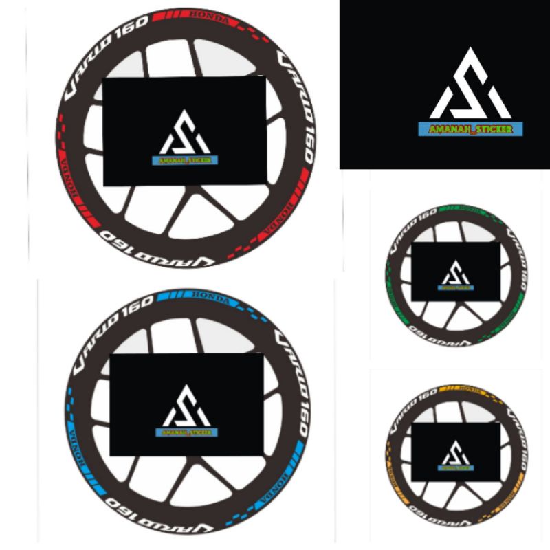 STIKER VELG VARIO 160 NEW / STICKER VELG VARIASI VARIO 160