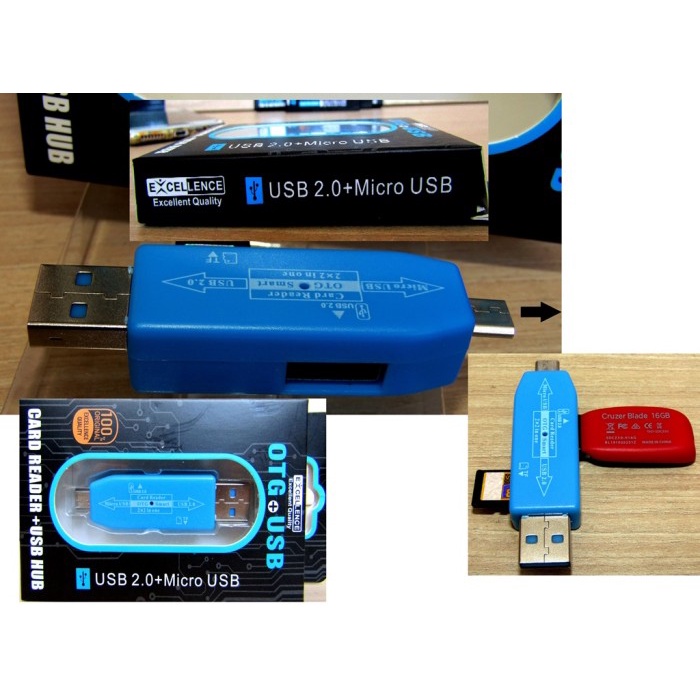 Otg + Usb + Card Reader Multi fungsi / Otg / Usb / Card Reader