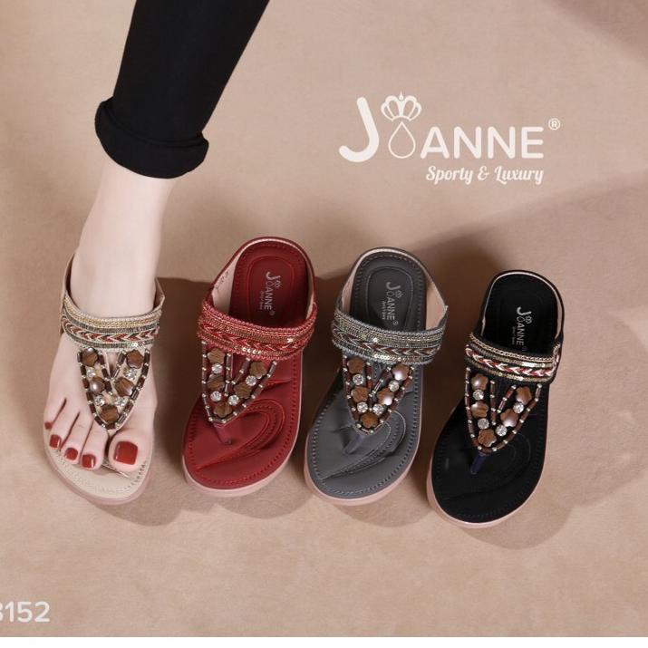 Cuma Sehari--RESTOCK [ORIGINAL] JOANNE Wedges Sandals Sepatu Wanita #JN3152
