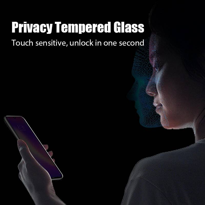 Pelindung Layar Tempered Glass Anti spy Untuk Vivo X21 Y85 V9 Z1 X27 X30 X50 X60 X60T X70 X9 X9s Plus S1 S5 S6 S7 S7e S9e X20 Plus