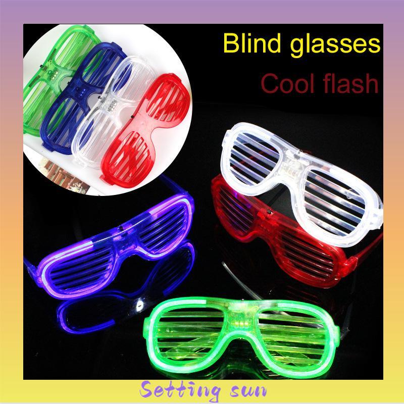 LED Kacamata Nyala Malam Colorful Eyeglass Aksesoris Fashion TN