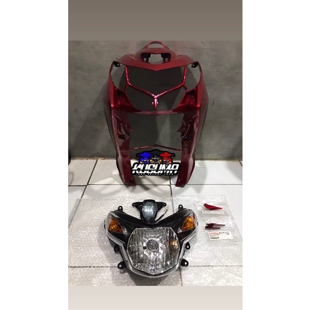 Tameng depan Nouvo z Vietkong merah marron Original Yamaha