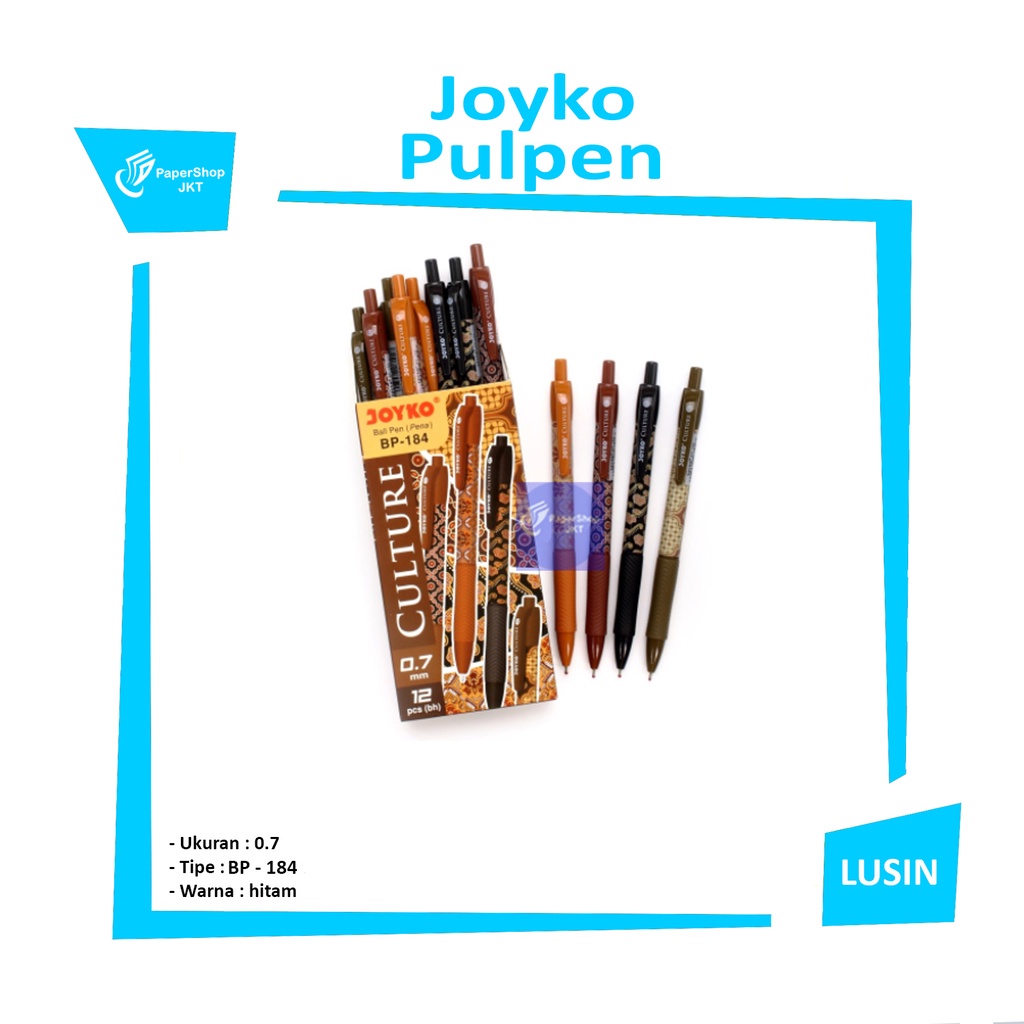 

JOYKO - Culture BP-184 Batik Pulpen - Hitam - PCS