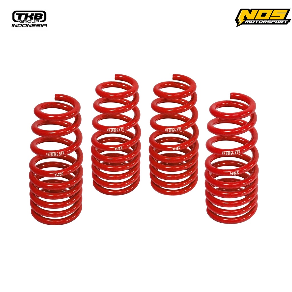 PER CEPER/LOWERING KIT HSR RED MOBIL TOYOTA AVANZA TAHUN 2004-2014 DEPAN BELAKANG